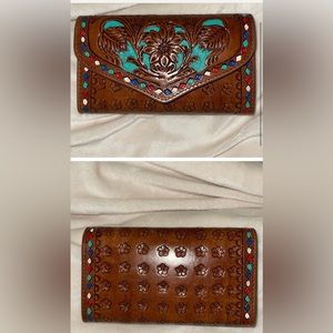 Myra Hand Tooled Wallet